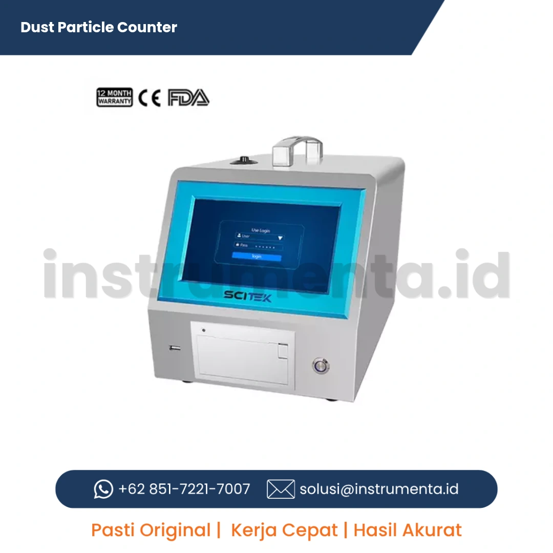 Solusi Pengujian Dust Particle Counter Scitek DPC-330 Alat Ukur Kontaminasi Udara Cleanroom GMP